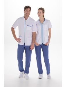 Chaqueta elástica m/c hombre ctte azul