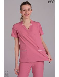 Casaca elástica mujer rosa