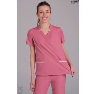 Casaca elástica mujer rosa