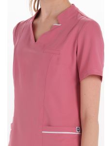 Casaca elástica mujer rosa