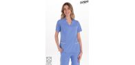 Casaca elástica mujer azul