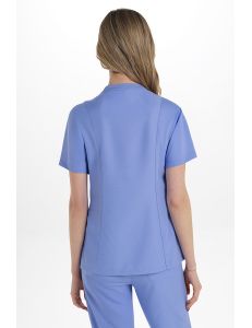 Casaca elástica mujer azul