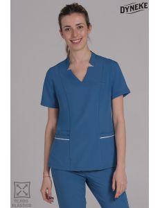 Casaca elástica mujer verde