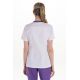 Chaqueta elástica m/c mujer detalles morado