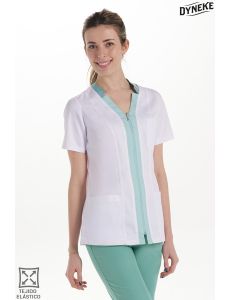 Chaqueta elástica m/cl mujer detalles verde