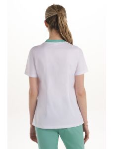 Chaqueta elástica m/cl mujer detalles verde