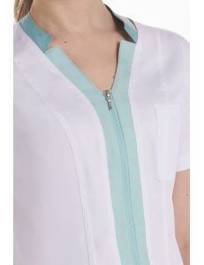 Chaqueta elástica m/cl mujer detalles verde
