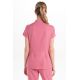 Chaqueta cremallera elástica mujer rosa