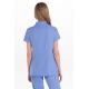 Chaqueta cremallera elástica mujer azul