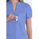 Chaqueta cremallera elástica mujer azul