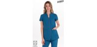 Chaqueta cremallera elástica mujer verde