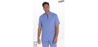 Chaqueta cremallera elástica hombre azul