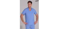 Casaca elástica hombre azul