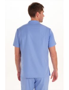 Casaca elástica hombre azul