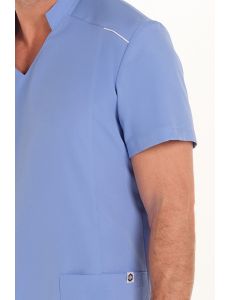 Casaca elástica hombre azul