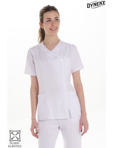 Chaqueta mujer m/c mcfb elástica vivo raso blanco
