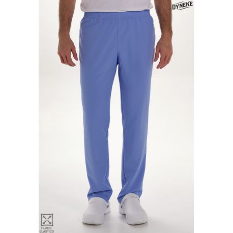 Pantalón elástico unisex s/bolsillos azul