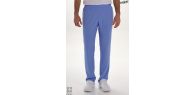 Pantalón elástico unisex s/bolsillos azul