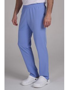 Pantalón elástico unisex s/bolsillos azul