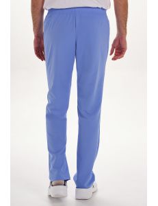 Pantalón elástico unisex s/bolsillos azul