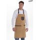 Delantal ocre combi peto y corto