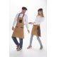 Delantal ocre combi peto y corto
