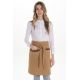 Delantal ocre combi peto y corto