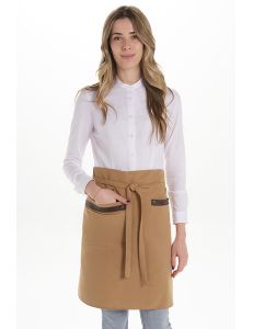 Delantal ocre combi peto y corto