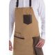 Delantal ocre combi peto y corto