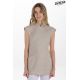 Estola con vivos de raso beige