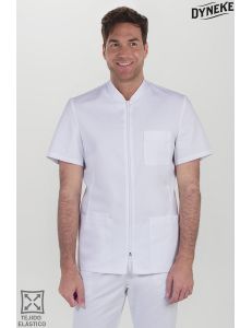 Chaqueta elástica m/c hombre blanca