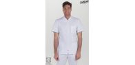 Chaqueta elástica m/c hombre blanca