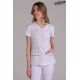 Chaqueta mujer m/c blanca estampado flores
