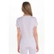 Chaqueta mujer m/c blanca estampado flores