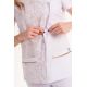 Chaqueta mujer m/c blanca estampado flores