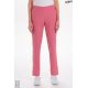 Pantalón elástico rosa mujer con bolsillos