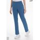 Pantalón elástico verde mujer con bolsillos