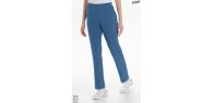 Pantalón elástico verde mujer con bolsillos
