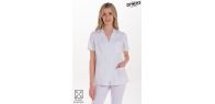 Chaqueta elástica m/c mujer blanca