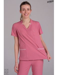 Casaca elástica mujer rosa