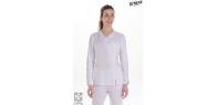 Chaqueta mujer m/l microfibra elástica blanca