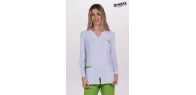 Chaqueta elástica m/l contraste verde