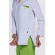 Chaqueta elástica m/l contraste verde