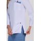 Chaqueta elástica m/l contraste azul 