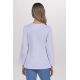 Chaqueta elástica m/l contraste azul 