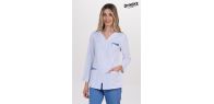 Chaqueta elástica m/l contraste azul 