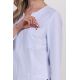 Chaqueta elástica m/l blanca