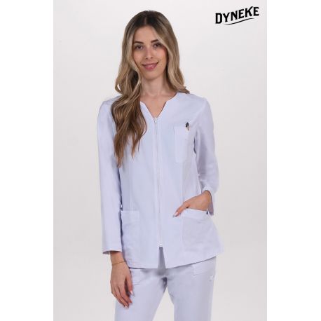 Chaqueta elástica m/l blanca