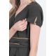 Kimono negro lazo