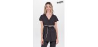 Kimono negro lazo